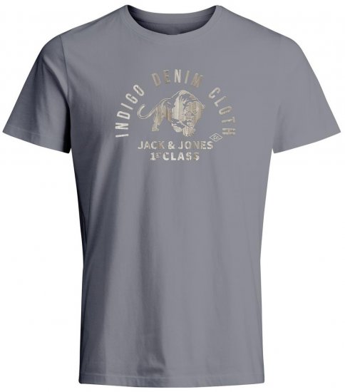 Jack & Jones JPRBLUOLLIE T-Shirt Weathervane - Μακό μπλουζάκια - Aνδρικά μπλουζεσ μεγάλα μεγέθη