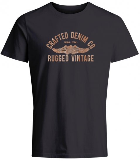 Jack & Jones JPRBLUOLLIE T-shirt Dark Navy - Μακό μπλουζάκια - Aνδρικά μπλουζεσ μεγάλα μεγέθη