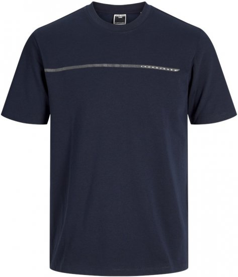 Jack & Jones FUSION Full Branding T-Shirt Sky Captain - Μακό μπλουζάκια - Aνδρικά μπλουζεσ μεγάλα μεγέθη
