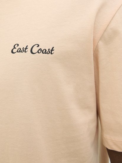 Jack & Jones Zekiel Crew Neck T-Shirt Peach Parfait - Μακό μπλουζάκια - Aνδρικά μπλουζεσ μεγάλα μεγέθη