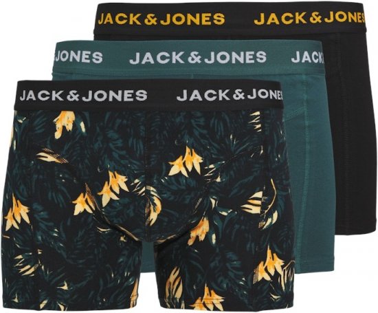 Jack & Jones Tyler Trunks 3-Pack Black - Εσώρουχα/Μαγιό - Aνδρικά Εσώρουχα μεγάλα μεγέθη