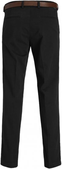 Jack & Jones Ollie Franco Chino Pants with Belt Black - Τζιν και παντελόνια - Aνδρικα τζιν παντελόνια μεγάλα μεγέθη