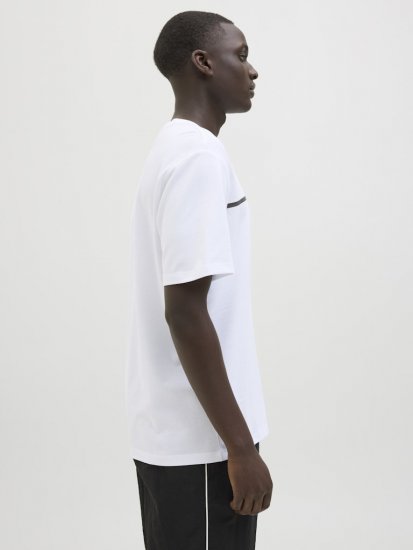 Jack & Jones FUSION Full Branding T-Shirt Bright White - Μακό μπλουζάκια - Aνδρικά μπλουζεσ μεγάλα μεγέθη