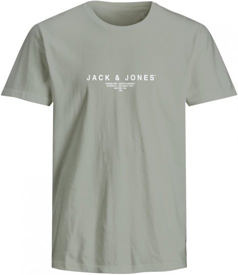 Jack & Jones Harris Crew Neck T-Shirt Green - Μακό μπλουζάκια - Aνδρικά μπλουζεσ μεγάλα μεγέθη