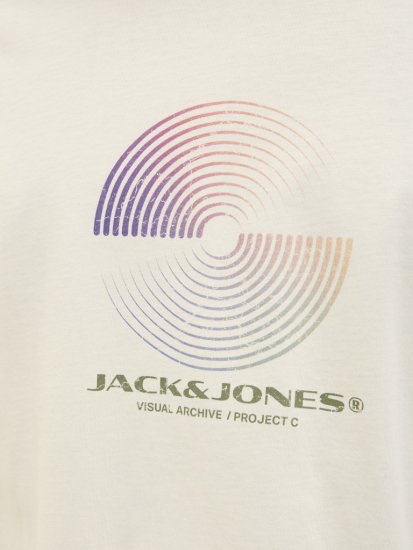 Jack & Jones Calma Crew Neck T-Shirt Sweet Corn - Μακό μπλουζάκια - Aνδρικά μπλουζεσ μεγάλα μεγέθη