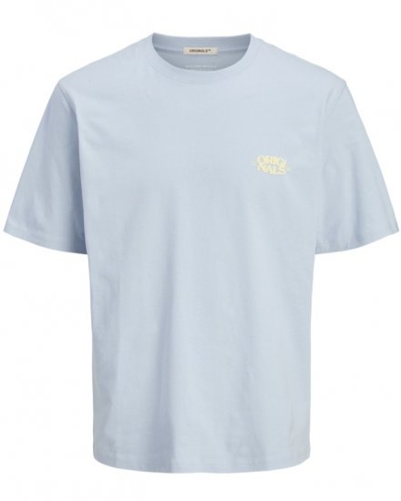 Jack & Jones Tavira Type Crew Neck T-Shirt Skyway - Μακό μπλουζάκια - Aνδρικά μπλουζεσ μεγάλα μεγέθη