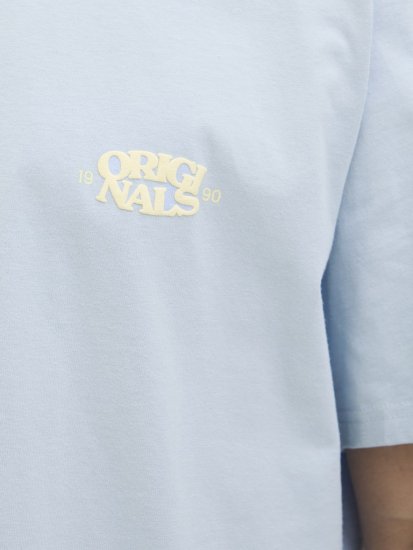 Jack & Jones Tavira Type Crew Neck T-Shirt Skyway - Μακό μπλουζάκια - Aνδρικά μπλουζεσ μεγάλα μεγέθη