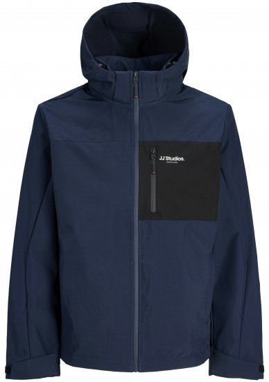 Jack & Jones North Μπουφάν softshell σκούρο μπλε - Μπουφάν - Aνδρικά μπουφαν μεγάλα μεγέθη