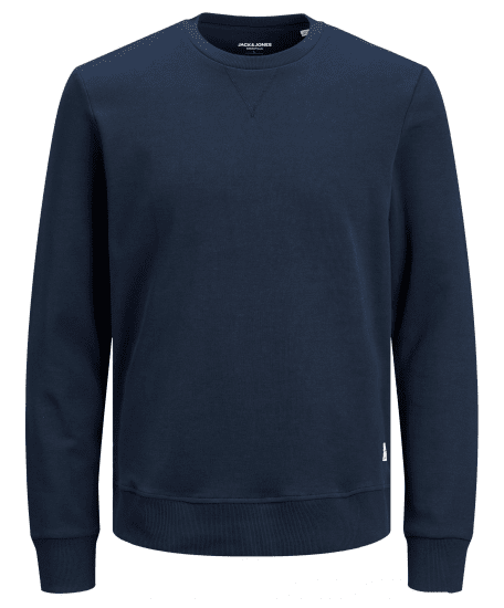 Jack & Jones Basic Sweatshirt Navy Blazer - φούτερ/Φούτερ με κουκούλα - φούτερ/Φούτερ με κουκούλα ανδρικά μεγάλα μεγέθη 