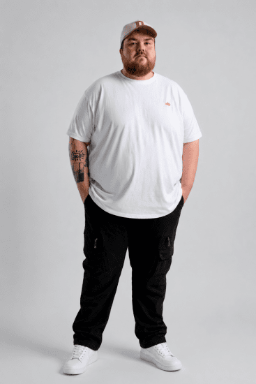 Kam Jeans Cargo pants Black - Τζιν και παντελόνια - Aνδρικα τζιν παντελόνια μεγάλα μεγέθη
