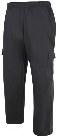 Kam Jeans Lightweight Sweatpants with Cargo pocket Black - Αθλητικές φόρμες/σορτσάκια - Αθλητικές Φόρμες ανδρικεσ μεγάλα μεγέθη