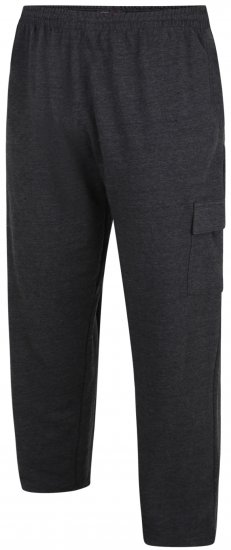 Kam Jeans Lightweight Sweatpants with Cargo pocket Charcoal - Αθλητικές φόρμες/σορτσάκια - Αθλητικές Φόρμες ανδρικεσ μεγάλα μεγέθη