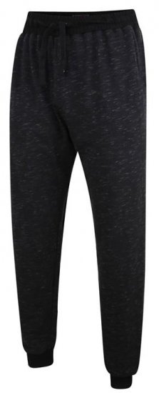 Kam Jeans 235 Melange Jog Bottoms Black - Αθλητικές φόρμες/σορτσάκια - Αθλητικές Φόρμες ανδρικεσ μεγάλα μεγέθη