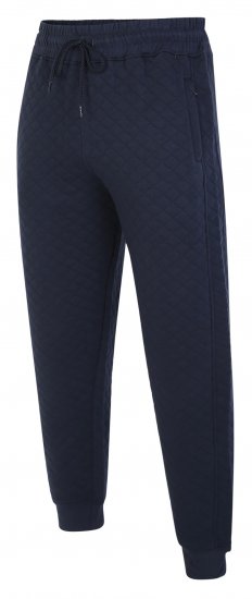 Kam Jeans 238 Quilted Jersey Joggers Navy - Αθλητικές φόρμες/σορτσάκια - Αθλητικές Φόρμες ανδρικεσ μεγάλα μεγέθη