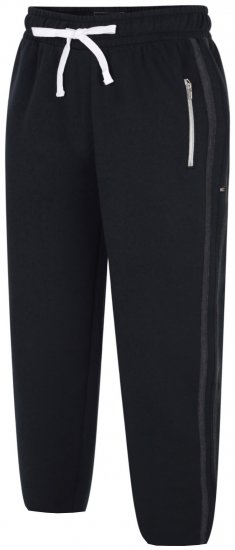 Kam Jeans 239 Stripe Jogger Black - Αθλητικές φόρμες/σορτσάκια - Αθλητικές Φόρμες ανδρικεσ μεγάλα μεγέθη