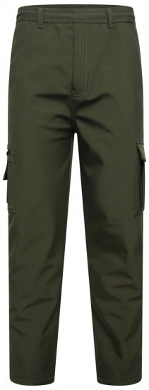 Kam Jeans 245 Παντελόνι softshell με ελαστική μέση χακί - Τζιν και παντελόνια - Aνδρικα τζιν παντελόνια μεγάλα μεγέθη