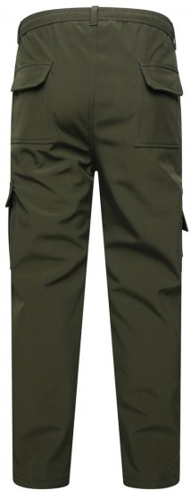 Kam Jeans 245 Παντελόνι softshell με ελαστική μέση χακί - Τζιν και παντελόνια - Aνδρικα τζιν παντελόνια μεγάλα μεγέθη