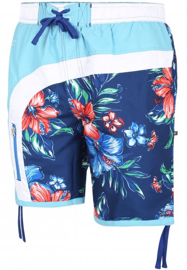 Kam Jeans 3003 Floral Panel Board Swimshorts - Εσώρουχα/Μαγιό - Aνδρικά Εσώρουχα μεγάλα μεγέθη