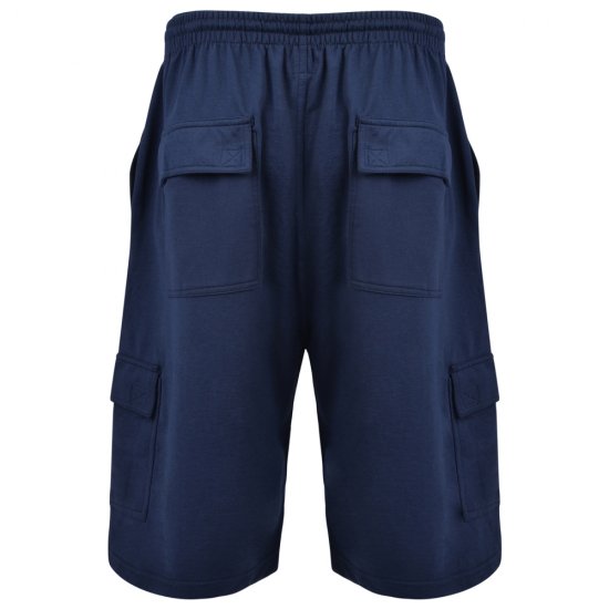 Kam Jeans Cargo Joggers shorts Navy - Αθλητικές φόρμες/σορτσάκια - Αθλητικές Φόρμες ανδρικεσ μεγάλα μεγέθη