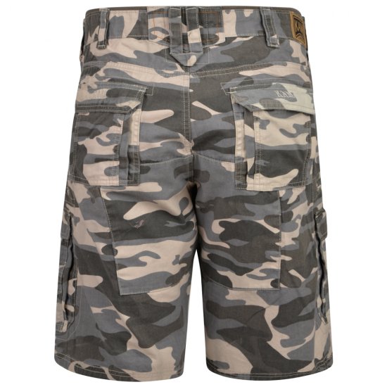 Kam Jeans 329 Short Charcoal Camo - Σορτς - Aνδρικεσ βερμουδεσ μεγαλα μεγάλα μεγέθη