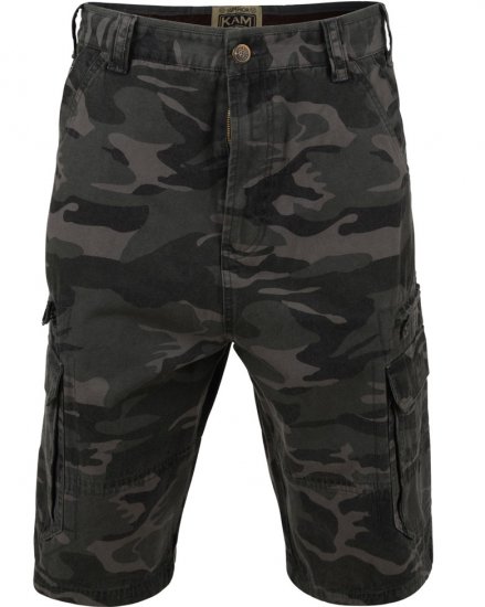 Kam Jeans 329 Short Khaki Camo - Σορτς - Aνδρικεσ βερμουδεσ μεγαλα μεγάλα μεγέθη