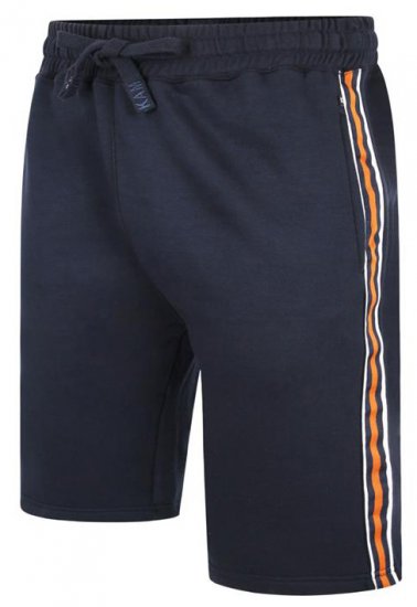 Kam Jeans 3300 Jog Shorts with Side Tape Navy - Αθλητικές φόρμες/σορτσάκια - Αθλητικές Φόρμες ανδρικεσ μεγάλα μεγέθη