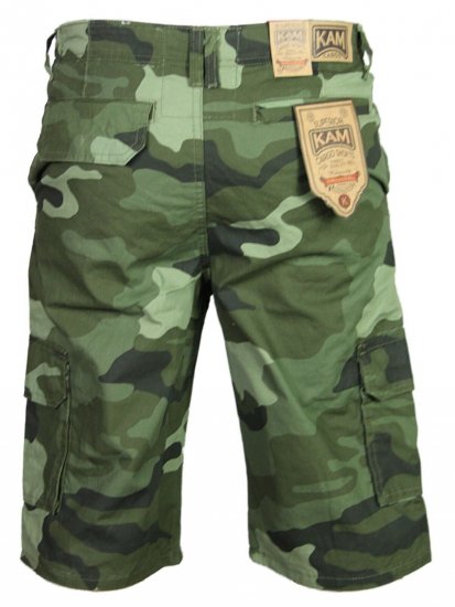 Kam Jeans 330 Cargoshorts Camo - Σορτς - Aνδρικεσ βερμουδεσ μεγαλα μεγάλα μεγέθη