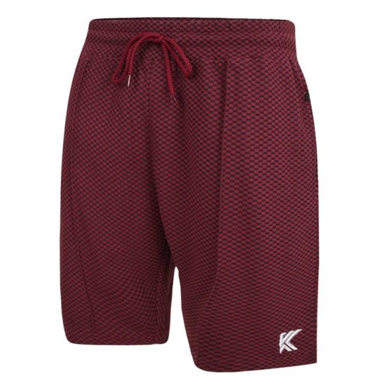 Kam Jeans 3305 Jaquard Mesh Shorts Burgundy - Αθλητικές φόρμες/σορτσάκια - Αθλητικές Φόρμες ανδρικεσ μεγάλα μεγέθη