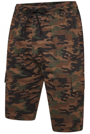 Kam Jeans 3306 Cargo Camo Lounge Shorts Khaki - Αθλητικές φόρμες/σορτσάκια - Αθλητικές Φόρμες ανδρικεσ μεγάλα μεγέθη