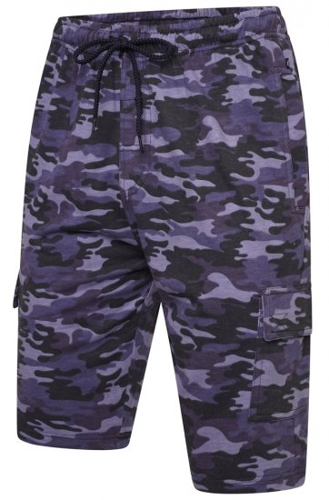 Kam Jeans 3306 Cargo Camo Lounge Shorts Navy - Αθλητικές φόρμες/σορτσάκια - Αθλητικές Φόρμες ανδρικεσ μεγάλα μεγέθη
