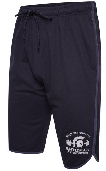 Kam Jeans 3308 Gym Jog Shorts Navy - Αθλητικά ρούχα & Outdoor - Aθλητικα ρούχα μεγάλα μεγέθη ανδρικά