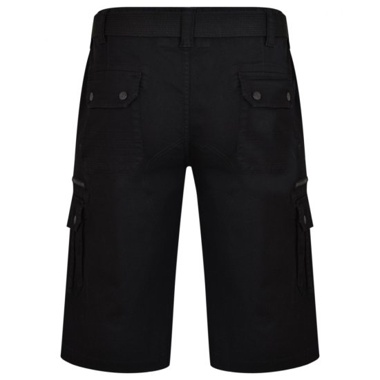 Kam Jeans 343 Cargoshorts Black - Σορτς - Aνδρικεσ βερμουδεσ μεγαλα μεγάλα μεγέθη