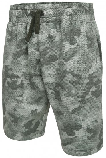 Kam Jeans 346 Camo Sweat Shorts Olive - Αθλητικές φόρμες/σορτσάκια - Αθλητικές Φόρμες ανδρικεσ μεγάλα μεγέθη
