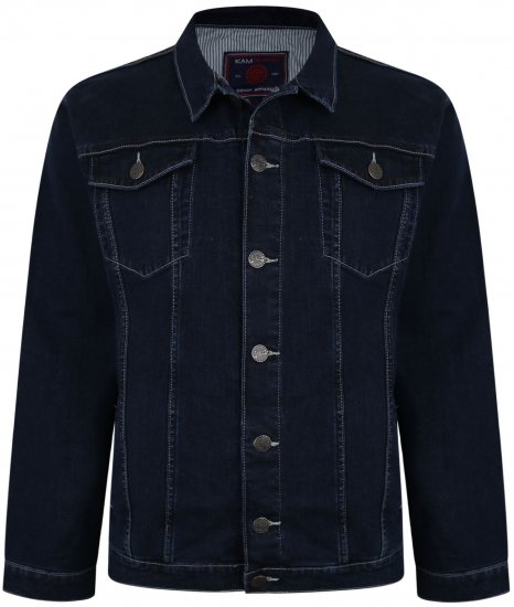 Kam Jeans 405 Western Denim Jacket Indigo - Μπουφάν - Aνδρικά μπουφαν μεγάλα μεγέθη
