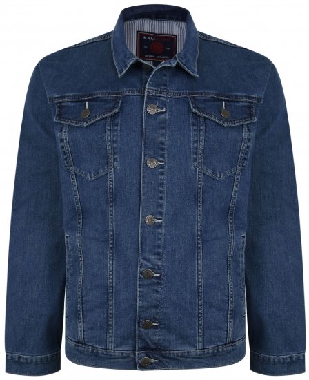 Kam Jeans 405 Western Denim Jacket Stonewash - Μπουφάν - Aνδρικά μπουφαν μεγάλα μεγέθη
