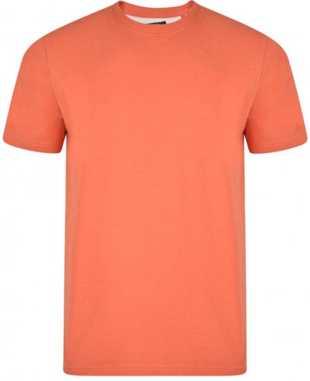Kam Jeans T-shirt Coral - Μακό μπλουζάκια - Aνδρικά μπλουζεσ μεγάλα μεγέθη