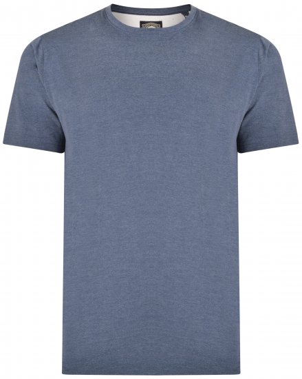 Kam Jeans T-shirt Indigo blue - Μακό μπλουζάκια - Aνδρικά μπλουζεσ μεγάλα μεγέθη