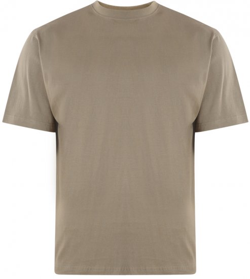 Kam Jeans T-shirt Olive - Μακό μπλουζάκια - Aνδρικά μπλουζεσ μεγάλα μεγέθη