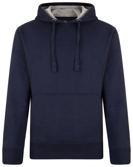 Kam Jeans Crew Neck Hoodie Navy - φούτερ/Φούτερ με κουκούλα - φούτερ/Φούτερ με κουκούλα ανδρικά μεγάλα μεγέθη 