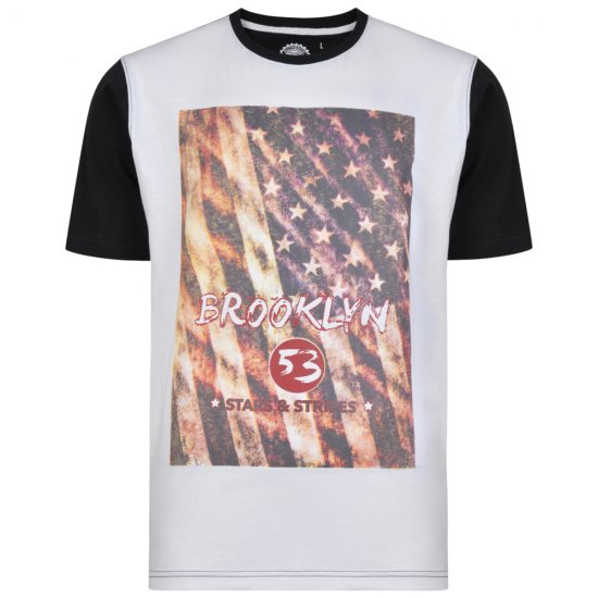 Kam Jeans 5259 T-shirt - Μακό μπλουζάκια - Aνδρικά μπλουζεσ μεγάλα μεγέθη