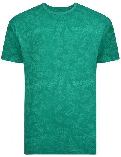 Kam Jeans 5261 T-shirt Shamrock - Μακό μπλουζάκια - Aνδρικά μπλουζεσ μεγάλα μεγέθη