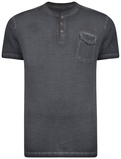 Kam Jeans 5262 T-shirt Black - Μακό μπλουζάκια - Aνδρικά μπλουζεσ μεγάλα μεγέθη