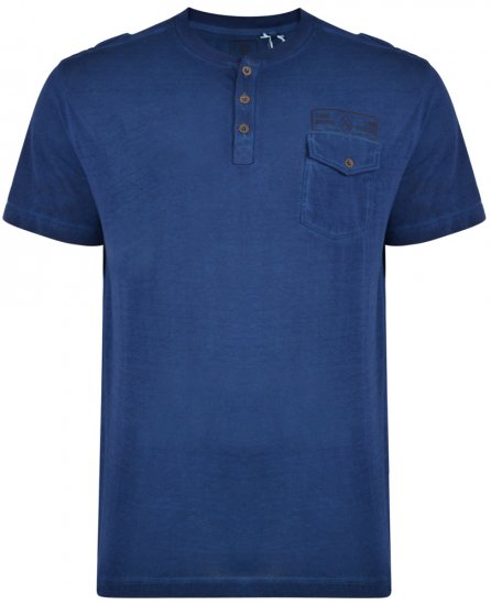 Kam Jeans 5262 T-shirt Denim - Μακό μπλουζάκια - Aνδρικά μπλουζεσ μεγάλα μεγέθη