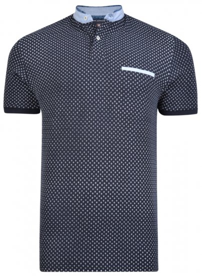 Kam Jeans 5269 Polo Black - Πόλο μπλουζάκια - Aνδρικά μπλουζακια πολο μεγάλα μεγέθη