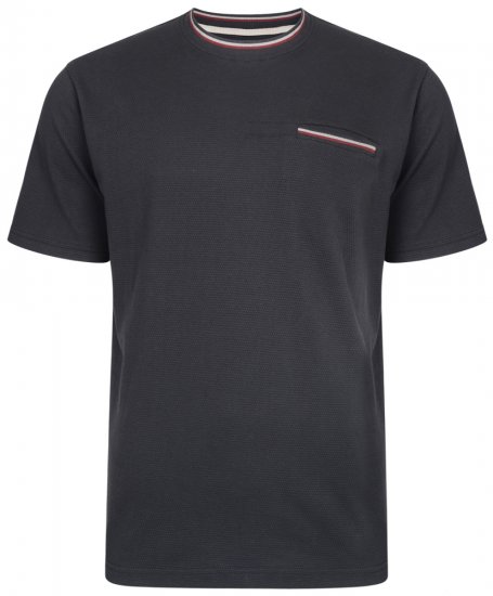 Kam Jeans 5285 T-shirt Black - Μακό μπλουζάκια - Aνδρικά μπλουζεσ μεγάλα μεγέθη
