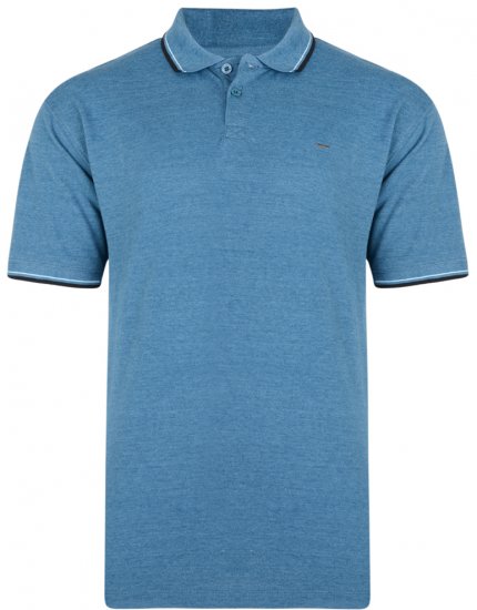 Kam Jeans 5289 Polo Denim - Πόλο μπλουζάκια - Aνδρικά μπλουζακια πολο μεγάλα μεγέθη