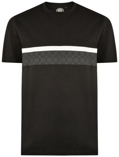 Kam Jeans 5307 T-shirt Black - Μακό μπλουζάκια - Aνδρικά μπλουζεσ μεγάλα μεγέθη