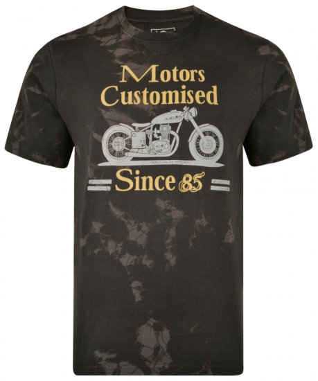 Kam Jeans 5309 T-shirt Navy - Μακό μπλουζάκια - Aνδρικά μπλουζεσ μεγάλα μεγέθη