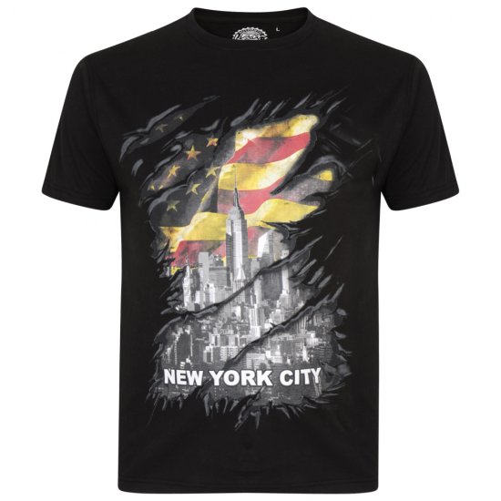 Kam Jeans 5312 T-shirt 2-pack - Μακό μπλουζάκια - Aνδρικά μπλουζεσ μεγάλα μεγέθη