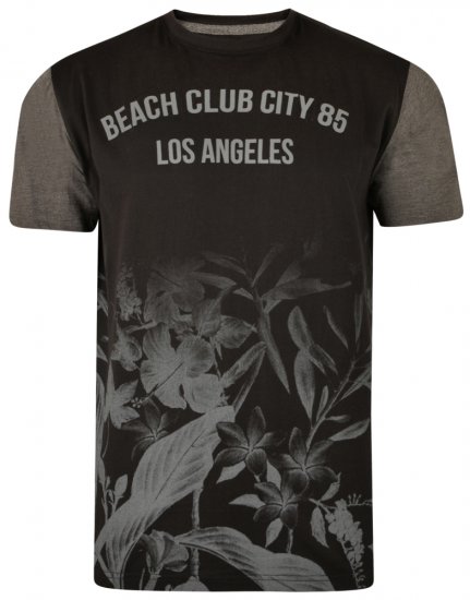 Kam Jeans 5313 T-shirt Black - Μακό μπλουζάκια - Aνδρικά μπλουζεσ μεγάλα μεγέθη